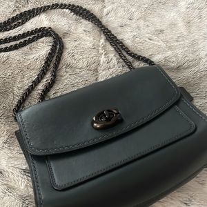 Coach Black Leather Satchel